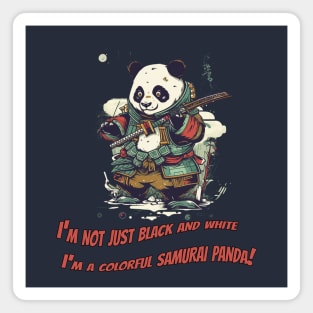 Samurai Panda - Japanese Warrior Tee Magnet